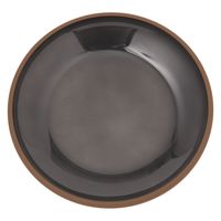 まるで陶器プレート（L） チャコール 1セット（2枚） LAKOLE/ラコレ