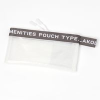 （SPA&TRAVEL）ハブラシポーチ クリア×チャコール LAKOLE/ラコレ