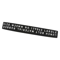 【LAKOLE/ラコレ】 モノクロランチベルト（L） ブラック 1セット（1個×2）