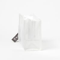 （SPA&TRAVEL）スクエアポーチ クリア×チャコール LAKOLE/ラコレ