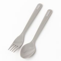 【LAKOLE/ラコレ】 オーバルカトラリーセット ダークグレー