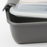 ドーム型ランチボックス（560ml） ダークグレー LAKOLE/ラコレ