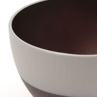 SMOKY塗分け汁椀 スモーキーグレー LAKOLE/ラコレ