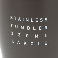 【LAKOLE/ラコレ】 なめらか真空タンブラー（M） ブラック