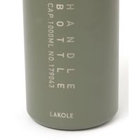 【LAKOLE/ラコレ】 【保温保冷】ハンドル付き真空ボトル（1L） カーキ