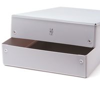 【LAKOLE/ラコレ】 デスクボックス（L） グレー