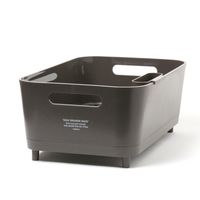 【LAKOLE/ラコレ】 水切りバスケット チャコール