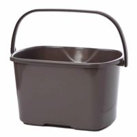 スクエアバケツ（10L）チャコール LAKOLE/ラコレ