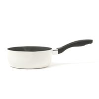 フッ素加工IH平鍋（18cm）アイボリー LAKOLE/ラコレ