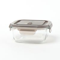 ガラス保存容器（480ml）グレー LAKOLE/ラコレ