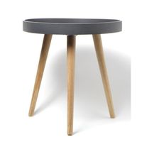 【LAKOLE/ラコレ】 ベッドサイドデスク ブラック