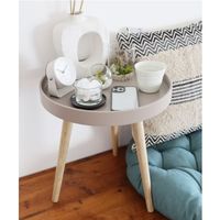 ベッドサイドデスク グレー LAKOLE/ラコレ