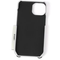 ポケット付きPUレザーiPhoneケース （iPhone13/14） シルバー LAKOLE/ラコレ