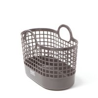 やわらかランドリーバスケット（S） チャコール LAKOLE/ラコレ