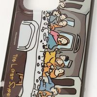 （世界の名作）フレームカラーiPhoneケースiPhone12/12PRO ラストサパー LAKOLE/ラコレ