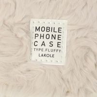 ふわふわウェーブスタンドiPhoneケース iPhone14PRO アイボリー LAKOLE/ラコレ