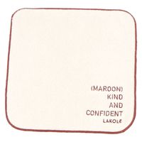 刺繍ハンドタオル MAROON 1セット（1枚×2） LAKOLE/ラコレ