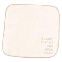 刺繍ハンドタオル BISCUIT 1セット（1枚×2） LAKOLE/ラコレ