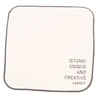 刺繍ハンドタオル STONE 1セット（1枚×2） LAKOLE/ラコレ