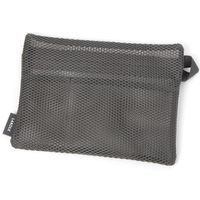 【LAKOLE/ラコレ】 メッシュフラットポーチ（L） チャコール