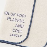 刺繍ハンドタオル BLUE FOG LAKOLE/ラコレ