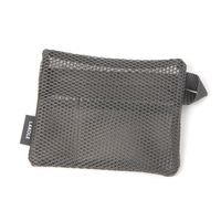 【LAKOLE/ラコレ】 メッシュフラットポーチ（S） チャコール
