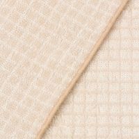 【LAKOLE/ラコレ】 今治産ハンドタオル（格子柄） アイボリー