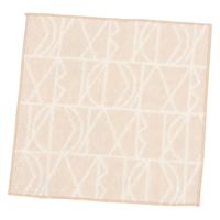 【LAKOLE/ラコレ】 今治産ハンドタオル（パターン） アイボリー 1セット（1枚×2）