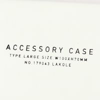ハード小物ケース（仕切り） ホワイト LAKOLE/ラコレ
