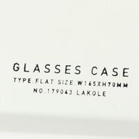 【LAKOLE/ラコレ】 ハードメガネケース（スリム） ホワイト