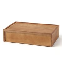 【LAKOLE/ラコレ】 スタッキングウッドストレージボックス（L） ホワイト