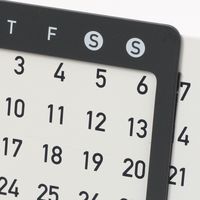 モノトーン万年カレンダー ホワイト LAKOLE/ラコレ