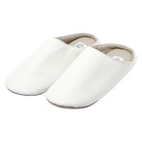 フェイクレザースリッパ ホワイト 1セット（2足） LAKOLE/ラコレ