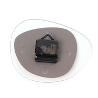 アシンメトリーガラス掛け時計 チャコール LAKOLE/ラコレ