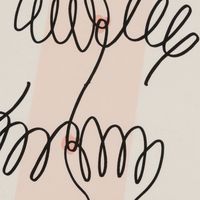 ファブリックポスター（ヒト） ピンク LAKOLE/ラコレ