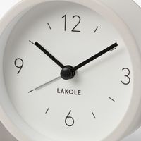 アングルアジャスト置き時計 ホワイト LAKOLE/ラコレ
