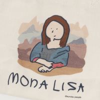 （世界の名作）ランチトートバッグ モナリザ LAKOLE/ラコレ