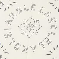 【LAKOLE/ラコレ】 コットン製バンダナ アイボリー