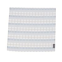 コットンプリントハンカチ（チェック） ブルー LAKOLE/ラコレ