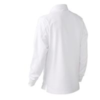 クロダルマ 長袖ポロシャツ ホワイト L 25450-90-L 1枚（直送品）