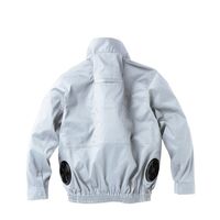 クロダルマ エアセンサー ハーネス対応長袖ジャンパー シルバー ファンバッテリーセット 5L 258861-40-5L-KS100 1SET（直送品）