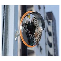 信栄物産 ステンレスミラー丸型Sー1/3/4 茶枠 S-1BR 1台（直送品）