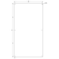 信栄物産 工業用姿見ミラー TM-9048 1台（直送品）