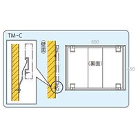 信栄物産 点検ミラー 軽量ステンレス製平面ミラー TM-C 1台（直送品）