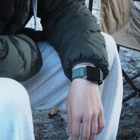 AppleWatchベルト（ループ）42/44/45/49mm対応 カーキ LAKOLE/ラコレ