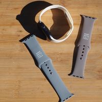 AppleWatchベルト（シリコン）42/44/45/49mm対応 ブルー LAKOLE/ラコレ