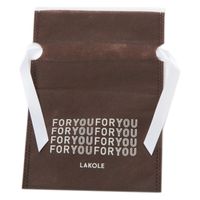 不織布巾着ギフトバッグ（S） ブラウン 1セット（2個） LAKOLE/ラコレ