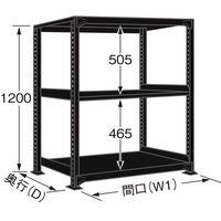 サカエ ラークラック(ブラック/150kg/高さ1200/単体) RLK-8713 1台（直送品）