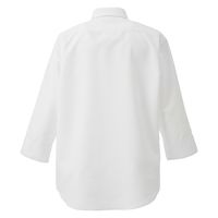 KAZEN マルチボタンダウンシャツ七分袖(男女兼用) ホワイト KZN107-80 LL 1枚（直送品）