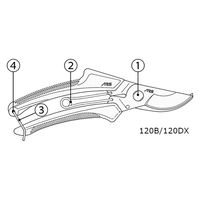 アルスコーポレーション 120B/DX バネ 999120DX01 1個（直送品）
